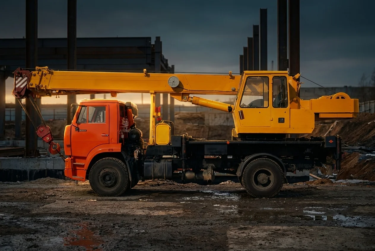 Автокран 14 т (Івановець, всюдихід, стріла 14 м)
