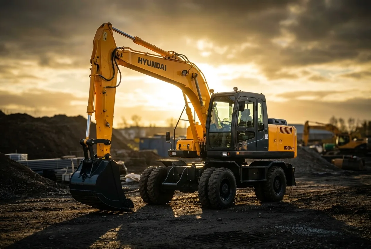 Колісний екскаватор HYUNDAI R200W-7